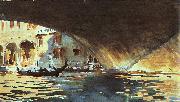 John Singer Sargent Under the Rialto Bridge painting